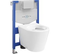 Mexen Rico ensemble encastré WC bâti-support Fenix XS-F avec cuvette WC, blanc brillant - 6803372XX00 13111 5907709163874