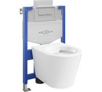 Mexen ensemble encastré WC cadre Fenix XS-U avec cuvette WC Rico, blanc brillant - 6853372XX00 13025 5907709163645