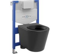 Mexen Rico ensemble encastré WC châssis Fenix XS-F avec cuvette WC, noir mat - 6803372XX85 13115 5907709163911
