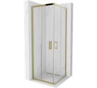 Mexen Rio cabine de douche carrée 70 x 70 cm, transparente, or - 860-070-070-50-00 14378 5907709147157
