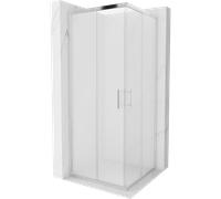 Mexen Rio cabine de douche carrée 80 x 80 cm, givrée, chrome - 860-080-080-01-30 3603 5903163382875