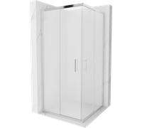 Mexen Rio cabine de douche carrée 90 x 90 cm, givre, chrome - 860-090-090-01-30 3604 5903163382882