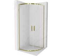 Mexen Rio cabine de douche semi-circulaire 80 x 80 cm, transparente, or - 863-080-080-50-00 14400 5907709147430