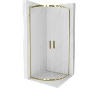 Mexen Rio cabine de douche semi-circulaire 90 x 90 cm, transparent, or - 863-090-090-50-00 14401 5907709147508