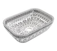 Mexen Rita lavabo à poser 45 x 32 cm, motif blanc/noir - 21084586 34839 5905315067173