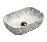 Mexen Rita lavabo sur comptoir 45 x 32 cm, pierre grise - 21084598 2310 5907709191020