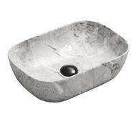 Mexen Rita lavabo sur comptoir 45 x 32 cm, pierre grise - 21084598 2310 5907709191020