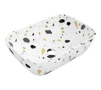 Mexen Rita vasque à poser 45 x 32 cm, pierre terrazzo blanche - 21084587 34836 5905315067180