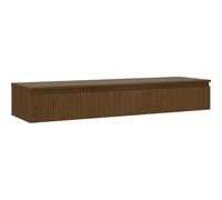 Mexen Rivel armoire de salle de bain sous lavabo 160 cm avec plateau, 1 tiroir, rainuré, noyer - 91A20-16023-1-BFC86 81115 5905315474872
