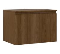 Mexen Rivel meuble de salle de bain sous lavabo 70 cm avec plateau, 1 tiroir, rainuré, noyer - 91A20-07047-1-BFC86 81185 5905315475053