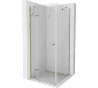 Mexen Roma cabine de douche pivotante 70 x 70 cm, transparente, dorée - 854-070-070-50-00 3680 5907709131095
