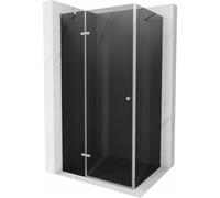 Mexen Roma cabine de douche pivotante 90 x 100 cm, graphite, chrome - 854-090-100-01-40 3749 5907709103481