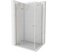 Mexen Roma cabine de douche pivotante 90 x 100 cm, transparent, or - 854-090-100-50-00 3691 5907709131200
