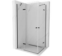 Mexen Roma Duo cabine de douche pivotante 80 x 70 cm, transparent, noir - 854-080-070-70-00-02 13277 5907709165014