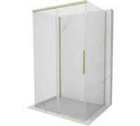 Mexen Rox-3S cabine de douche à trois parois coulissante 90 x 100 cm, transparent, or brossé - 8C2-090-100-55-00-3S 87632 5905315719324