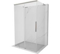 Mexen Rox-3S L cabine de douche 3 parois coulissante 100 x 90 cm, transparent, nickel brossé - 8C2L-100-090-97-00-3S 88552 5905315766359
