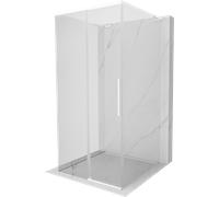 Mexen Rox-3S L cabine de douche 3 parois coulissante 110 x 110 cm, transparent, blanche - 8C2L-110-110-20-00-3S 86915 5905315756022