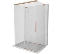 Mexen Rox-3S L cabine de douche 3 parois coulissante 130 x 80 cm, transparent, cuivre brossé - 8C2L-130-080-65-00-3S 87566 5905315760715