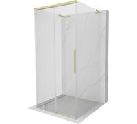 Mexen Rox-3S L cabine de douche à 3 parois coulissante 100 x 100 cm, transparente, or brossé - 8C2L-100-100-55-00-3S 87234 5905315758552