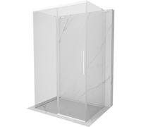 Mexen Rox-3S L cabine de douche à 3 parois coulissante 125 x 110 cm, transparente, blanche - 8C2L-125-110-20-00-3S 86918 5905315756053