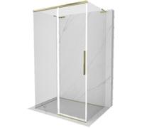 Mexen Rox-3S L cabine de douche coulissante 3 parois 100 x 80 cm, transparent, dorée - 8C2L-100-080-50-00-3S 87015 5905315756602