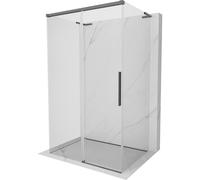 Mexen Rox-3S L cabine de douche trois parois coulissante 155 x 70 cm, transparent, gris gun brossé - 8C2L-155-070-66-00-3S 87806 5905315761811