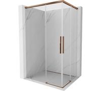 Mexen Rox Cabine de douche coulissante Duo 110 x 85 cm, transparente, or rose - 8C2D-110-085-60-00 85415 5905315750297