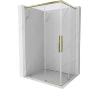 Mexen Rox Duo cabine de douche coulissante 120 x 90 cm, transparent, or - 8C2D-120-090-50-00 85276 5905315749635