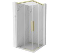 Mexen Rox Duo cabine de douche coulissante 100 x 100 cm, transparente, or brossé - 8C2D-100-100-55-00 85363 5905315750044