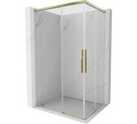 Mexen Rox Duo cabine de douche coulissante 100 x 80 cm, transparent, or - 8C2D-100-080-50-00 85190 5905315749505