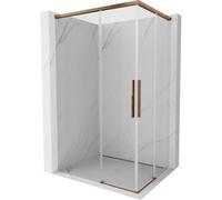 Mexen Rox Duo cabine de douche coulissante 100 x 85 cm, transparent, or rose - 8C2D-100-085-60-00 85411 5905315750280