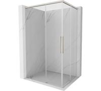 Mexen Rox Duo cabine de douche coulissante 110 x 90 cm, transparent, nickel brossé - 8C2D-110-090-97-00 85628 5905315752147