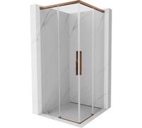 Mexen Rox Duo cabine de douche coulissante 120 x 120 cm, transparent, or rose - 8C2D-120-120-60-00 85529 5905315750457