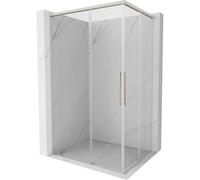 Mexen Rox Duo cabine de douche coulissante 120 x 90 cm, transparent, nickel brossé - 8C2D-120-090-97-00 85629 5905315752154