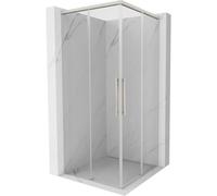Mexen Rox Duo cabine de douche coulissante 90 x 90 cm, transparent, nickel brossé - 8C2D-090-090-97-00 85624 5905315752116