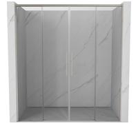 Mexen Rox Duo porte de douche coulissante 180 cm, transparent, nickel brossé - 8C2-180-002-97-00 85398 5905315748492