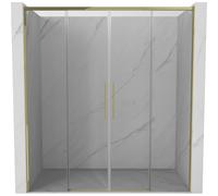 Mexen Rox Duo porte de douche coulissante 200 cm, transparent, doré - 8C2-200-002-50-00 85287 5905315748027