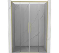 Mexen Rox Duo portes de douche coulissantes 150 cm, transparentes, or brossé - 8C2-150-002-55-00 85293 5905315748041