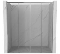 Mexen Rox Duo portes de douche coulissantes 200 cm, transparentes, chrome - 8C2-200-002-01-00 85266 5905315747884