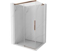 Mexen Rox L cabine de douche coulissante 115 x 95 cm, transparent, or rose - 8C2L-115-095-60-00 80326 5905315703538