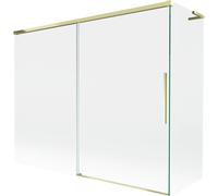 Mexen Rox L pare-douche baignoire 2 volets coulissants 190 + 90 x 150 cm, transparent, doré - 8C9L-190-090-50-00 84768 5905315711823