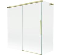 Mexen Rox L pare-douche de baignoire 2 panneaux coulissants 150 + 70 x 150 cm, transparent, doré - 8C9L-150-070-50-00 84757 5905315711540