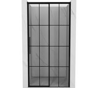 Mexen Rox porte de douche coulissante droite 105 cm, grille noire, noir - 8C2-105-000-70-77-P 80924 5905315675590