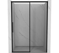 Mexen Rox porte de douche coulissante droite 160 cm, cadre noir, noir - 8C2-160-000-70-70-P 80639 5905315675446