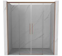 Mexen Rox Porte de douche coulissante Duo 190 cm, transparent, cuivre brossé - 8C2-190-002-65-00 85322 5905315748225