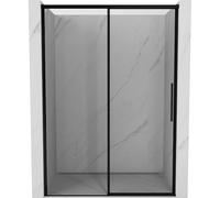 Mexen Rox portes de douche coulissantes gauche 155 cm, cadre noir, noir - 8C2-155-000-70-70-L 80588 5905315675309