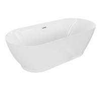 Mexen Roxy baignoire autoportante 180 x 85 cm, blanche, trop-plein nickel brossé - 51201808500-97 46550 5905315385109