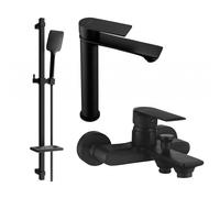 Mexen Royo DQ62 ensemble de baignoire, noir - 72213DQ62-70 3318 5907709197787