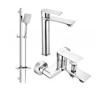 Mexen Royo DQ62 ensemble de bain, chrome - 72213DQ62-00 3306 5907709197756