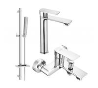 Mexen Royo DQ72 ensemble de bain, chrome - 72213DQ72-00 3307 5907709197794